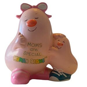 Pink and Blue 'Moms are Special' Figurine 1981 RARE